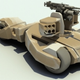 Illustration for article titled An experimental tank design inspired by The Dark Knight's Batmobile